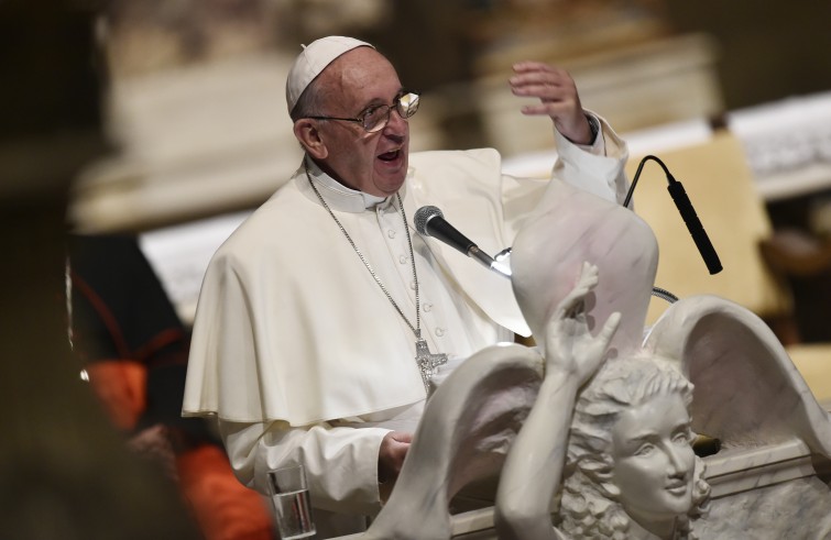 Firenze, 10 novembre 2015: Papa Francesco parla al Convegno Ecclesiale