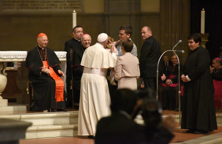 Firenze, 10 novembre 2015: visita Papa al Convegno di Firenze 2015