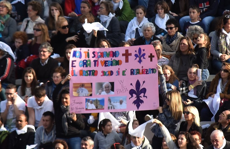 Firenze, 10 novembre 2015: visita Papa al Convegno di Firenze 2015