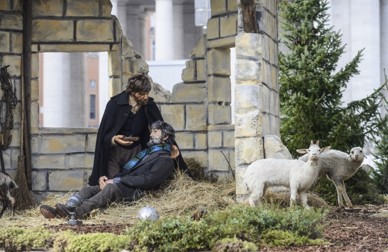 presepe 2015 piazza  san pietro