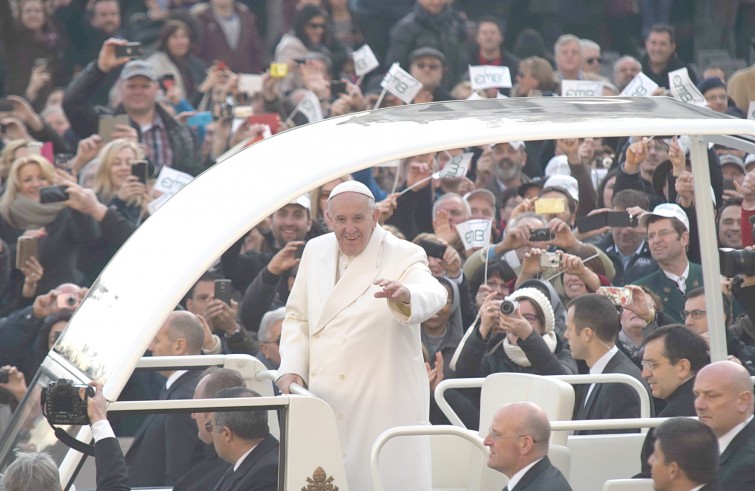 Piazza San Pietro, 27 gennaio 2016: Udienza generale Papa Francesco