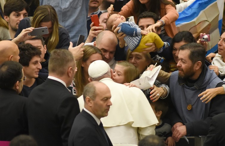 Vaticano, 13 gennaio 2016: Udienza generale di Papa Francesco in Aula Paolo VI