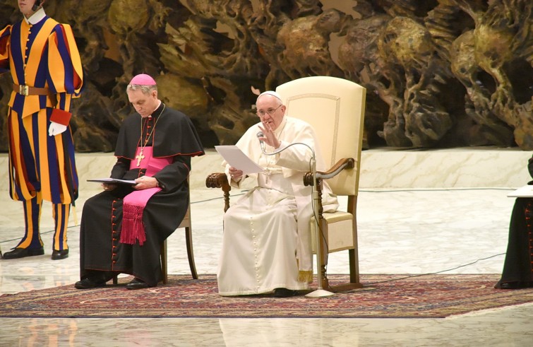 Vaticano, 13 gennaio 2016: Udienza generale di Papa Francesco in Aula Paolo VI