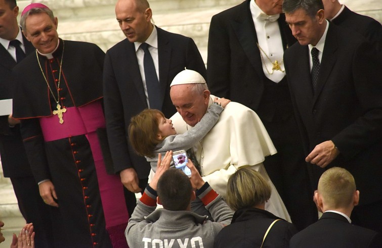 Vaticano, 20 gennaio 2016: Udienza generale di Papa Francesco in Aula Paolo VI