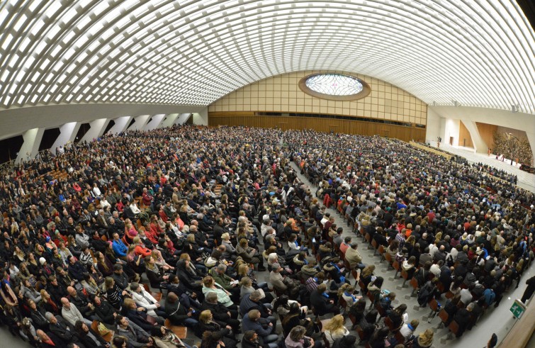 Vaticano, 20 gennaio 2016: Udienza generale di Papa Francesco in Aula Paolo VI