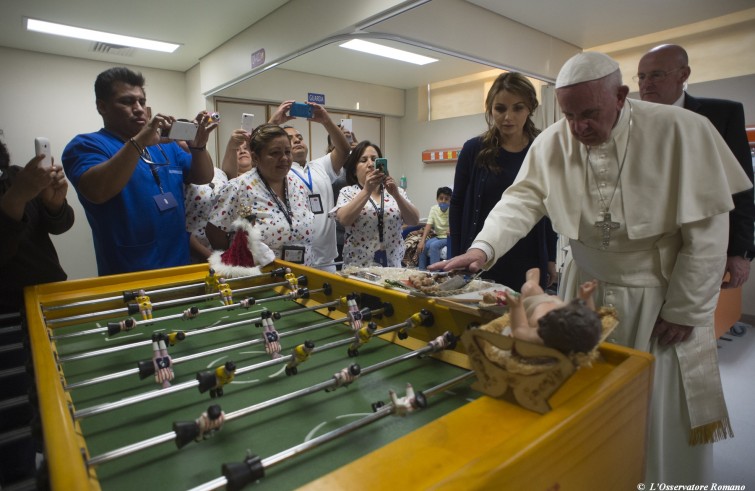 Papa Francesco visita l’Ospedale pediatrico “Federico Gómez” (Città del Messico, 14 febbraio 2016)