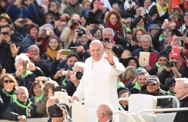 Piazza San Pietro, 20 febbraio 2016: Udienza giubilare Papa Francesco