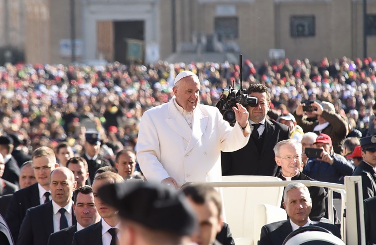 Piazza San Pietro, 20 febbraio 2016: Udienza giubilare Papa Francesco