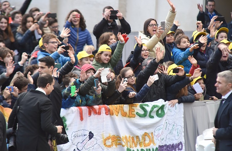 Piazza San Pietro, 10 febbraio2016: Udienza generale Papa Francesco