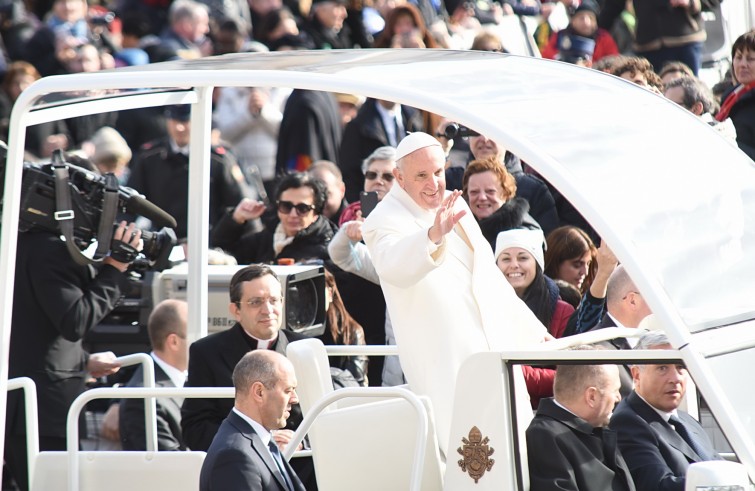 Piazza San Pietro, 10 febbraio2016: Udienza generale Papa Francesco