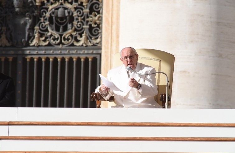 Piazza San Pietro, 10 febbraio2016: Udienza generale Papa Francesco