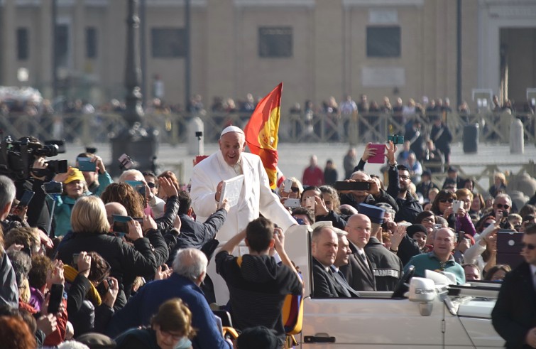 Piazza San Pietro, 24 febbraio2016: Udienza generale Papa Francesco