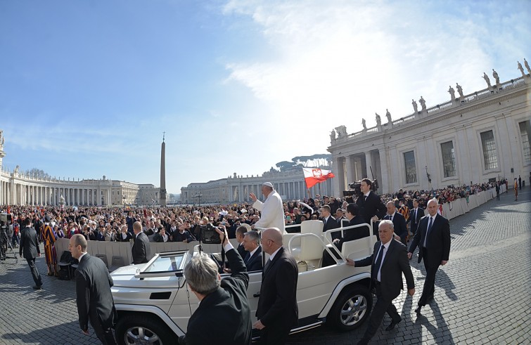 Piazza San Pietro, 24 febbraio2016: Udienza generale Papa Francesco