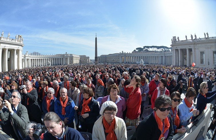 Piazza San Pietro, 24 febbraio2016: Udienza generale Papa Francesco