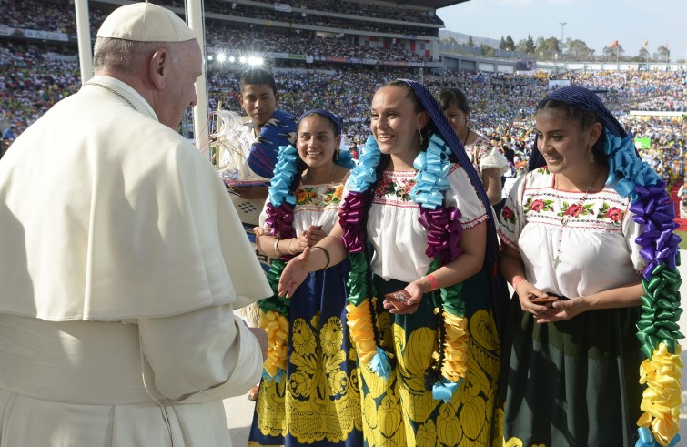 Papa Francesco incontra i giovani del Messico (Morelia, 16 febbraio 2016)