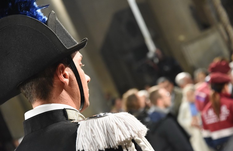 Roma, 3 febbraio 2016: San Pio da Pietralcina nella Basilica di San Lorenzo fuori le mura