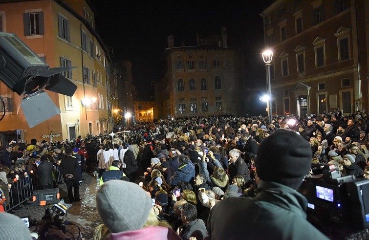 Roma, 4 febbraio 2016: San Leopoldo e San Pio nella chiesa San Salvatore in Lauro