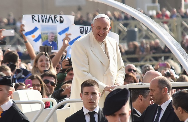 Piazza San Pietro, 16 marzo 2016: Udienza generale Papa Francesco