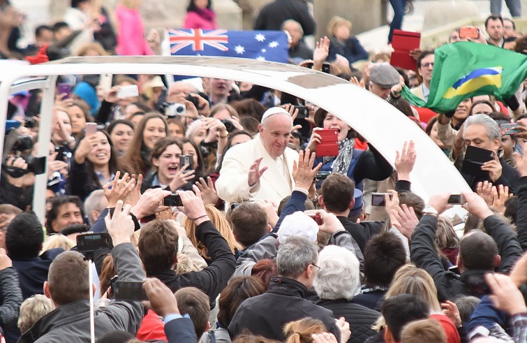 Piazza San Pietro, 23 marzo 2016: Udienza generale Papa Francesco