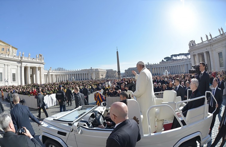 Piazza San Pietro, 2 marzo 2016: Udienza generale Papa Francesco