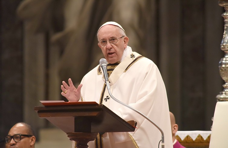 Basilica Vaticana, 24 marzo 2016: Messa del Crisma con Papa Francesco