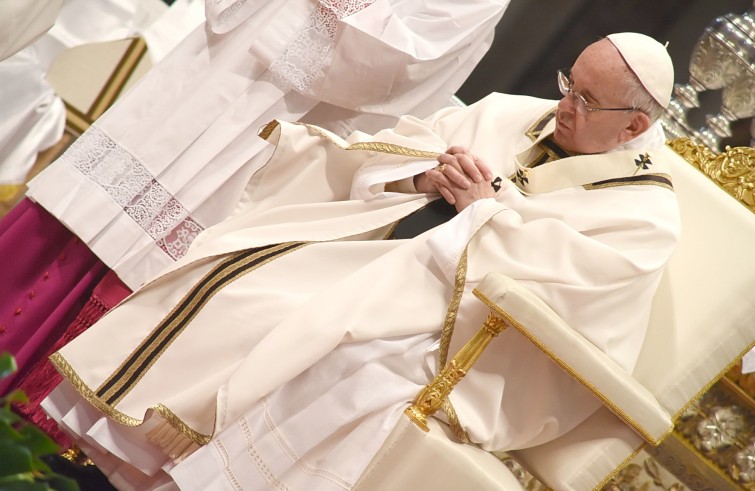 Basilica Vaticana, 24 marzo 2016: Messa del Crisma con Papa Francesco