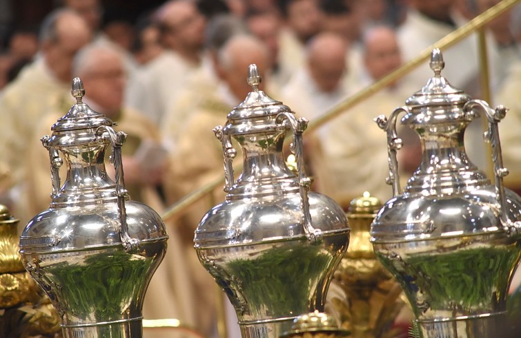 Basilica Vaticana, 24 marzo 2016: Messa del Crisma con Papa Francesco