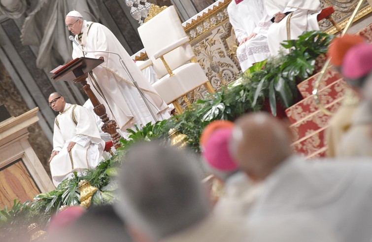 Basilica Vaticana, 24 marzo 2016: Messa del Crisma con Papa Francesco