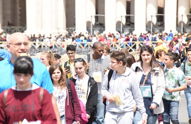 Vaticano, 23 aprile 2016: Giubileo dei Ragazzi - Giovani in Piazza San Pietro