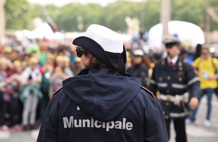 Vaticano, 23 aprile 2016: Giubileo dei Ragazzi - Polizia municipale