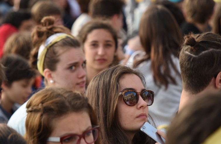 24 aprile 2016: Giubileo dei ragazzi messa con Papa Francesco in piazza San Pietro