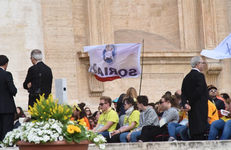 24 aprile 2016: Giubileo dei ragazzi messa con Papa Francesco in piazza San Pietro