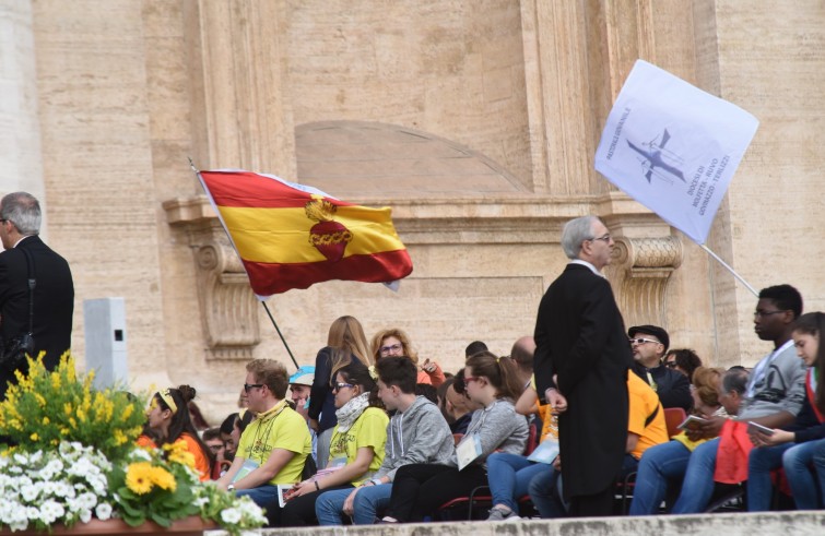 24 aprile 2016: Giubileo dei ragazzi messa con Papa Francesco in piazza San Pietro