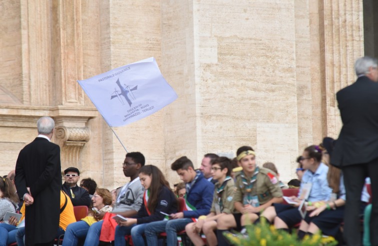 24 aprile 2016: Giubileo dei ragazzi messa con Papa Francesco in piazza San Pietro