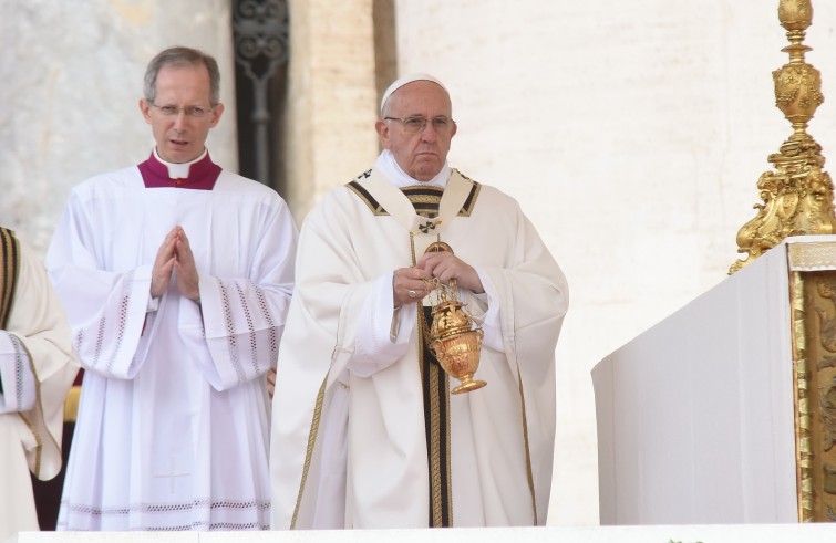 24 aprile 2016: Giubileo dei ragazzi messa con Papa Francesco in piazza San Pietro