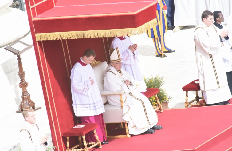 24 aprile 2016: Giubileo dei ragazzi messa con Papa Francesco in piazza San Pietro