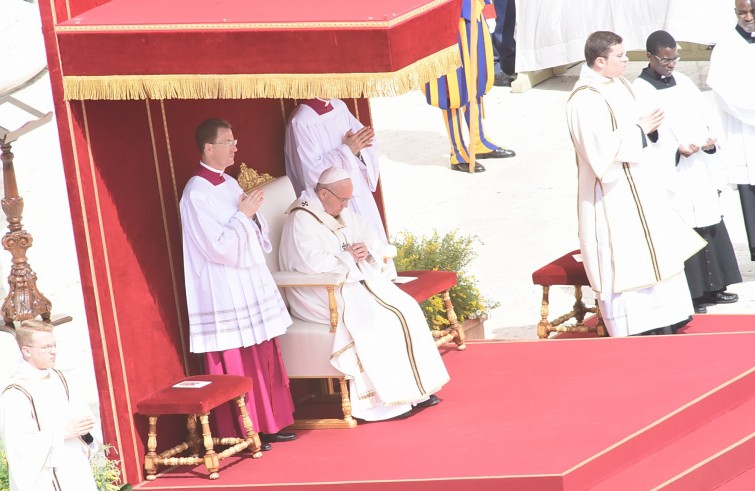 24 aprile 2016: Giubileo dei ragazzi messa con Papa Francesco in piazza San Pietro