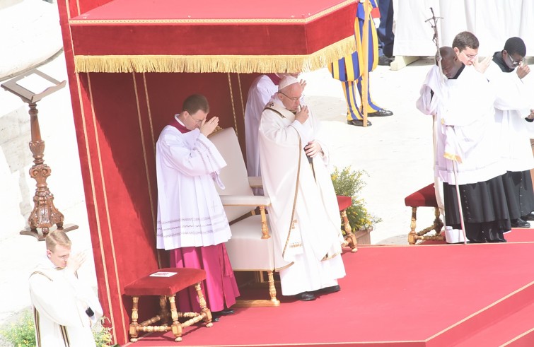 24 aprile 2016: Giubileo dei ragazzi messa con Papa Francesco in piazza San Pietro