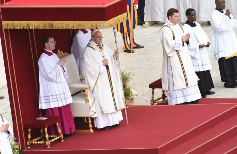 24 aprile 2016: Giubileo dei ragazzi messa con Papa Francesco in piazza San Pietro