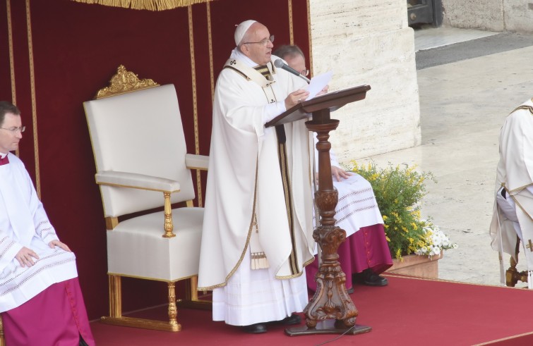 24 aprile 2016: Giubileo dei ragazzi messa con Papa Francesco in piazza San Pietro