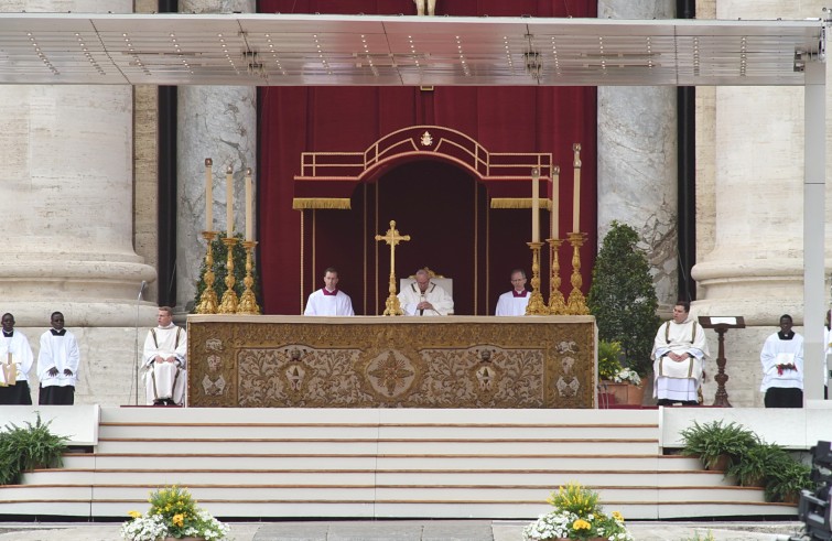 24 aprile 2016: Giubileo dei ragazzi messa con Papa Francesco in piazza San Pietro