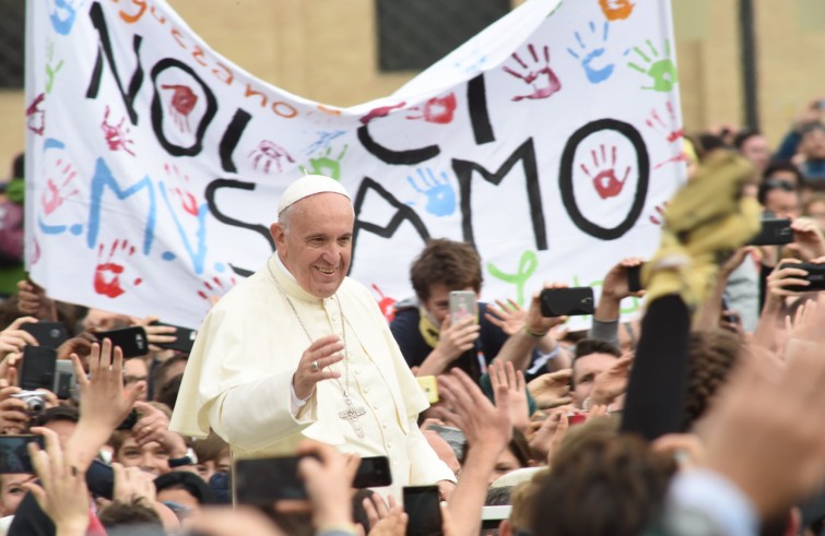 24 aprile 2016: Giubileo dei ragazzi messa con Papa Francesco in piazza San Pietro