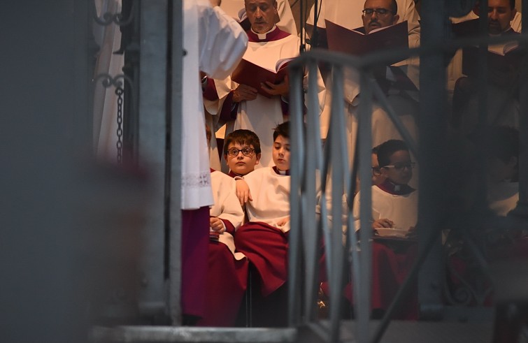 Roma, 26 maggio 2016: messa e processione del Corpus Domini - Bambini coro Cappella Sistina