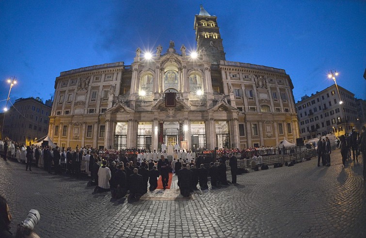 Roma, 26 maggio 2016: messa e processione del Corpus Domini - Basilica Santa Maria Maggiore