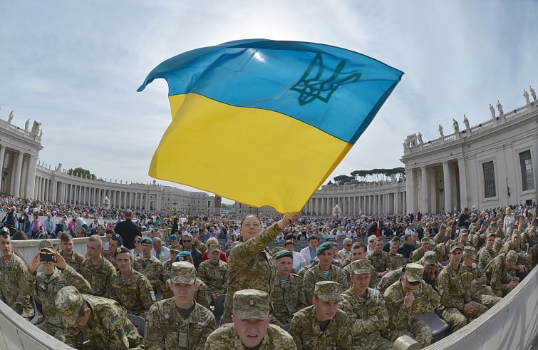 Piazza San Pietro, 25 maggio 2016: Udienza generale Papa Francesco - Militari Ucraina