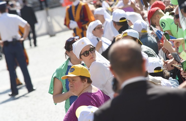 Piazza San Pietro, 18 giugno 2016: Udienza giubilare Papa Francesco - unitalsi