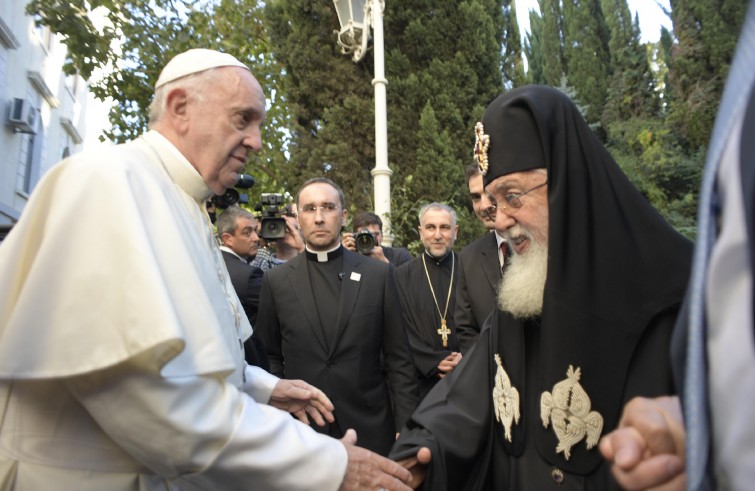 Papa Francesco incontra Ilia II, Catholicos e Patriarca di tutta la Georgia (Tbilisi, 30 settembre 2016)