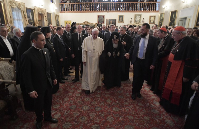 Papa Francesco incontra Ilia II, Catholicos e Patriarca di tutta la Georgia (Tbilisi, 30 settembre 2016)