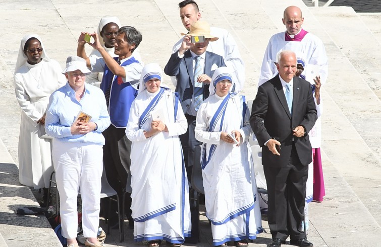 Piazza San Pietro, 4 settembre 2016: canonizzazione Madre Teresa di Calcutta - Missionarie della carità