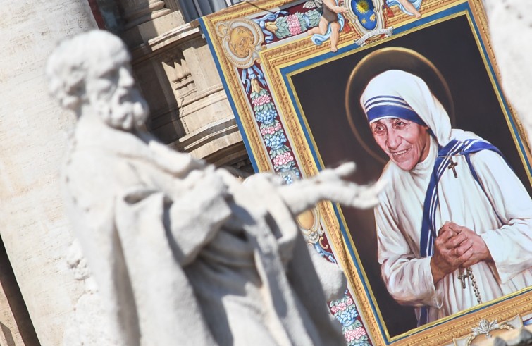 Piazza San Pietro, 4 settembre 2016: canonizzazione Madre Teresa di Calcutta - immegine di Madre Teresa